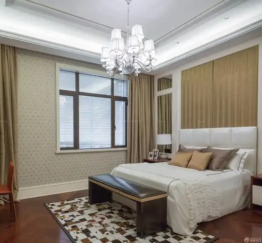 2021现代风格主卧室吊顶装修图片_装信通网效果图