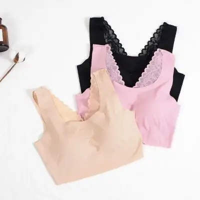 尚品无痕美人计蕾丝日本内衣安心透气睡眠文胸糖果新款拉b无钢圈