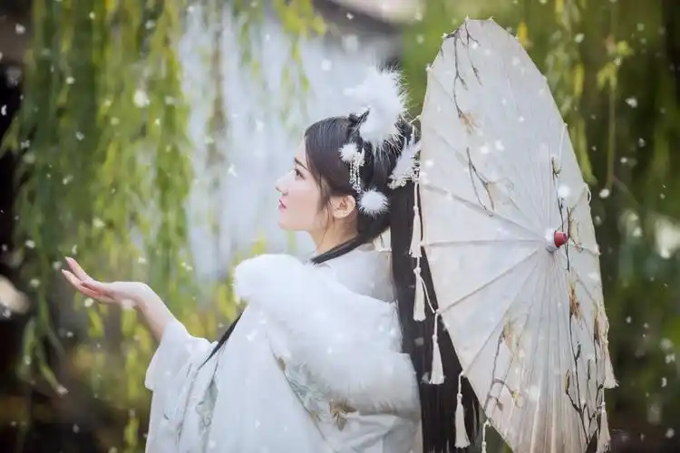 汉服小姐姐侧脸文艺