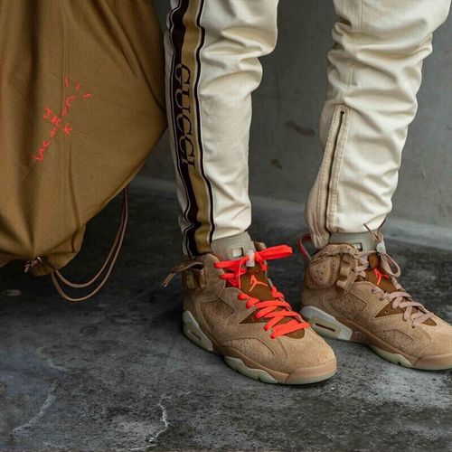 jordan 6  aj6 新款运动鞋训练耐磨透气篮球鞋 dh0690-200 卡其棕 35