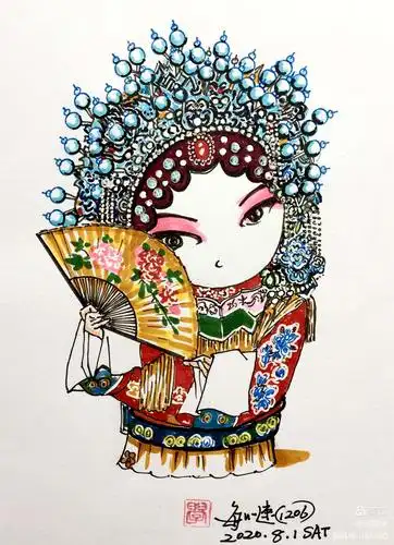 【学画】京剧人物