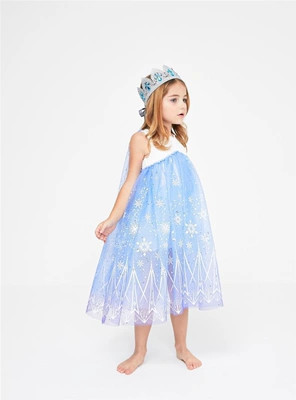 现货美国潮牌petite hailey 女童艾莎裙冰雪公主裙