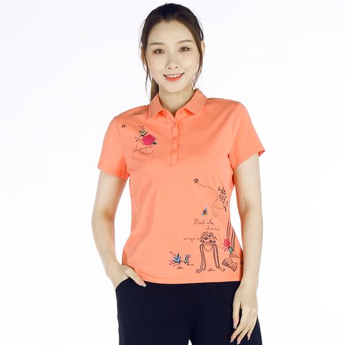 la pagayo拉柏家雅女装针织弹力大码衫polo领修身休闲t恤a0t1228a