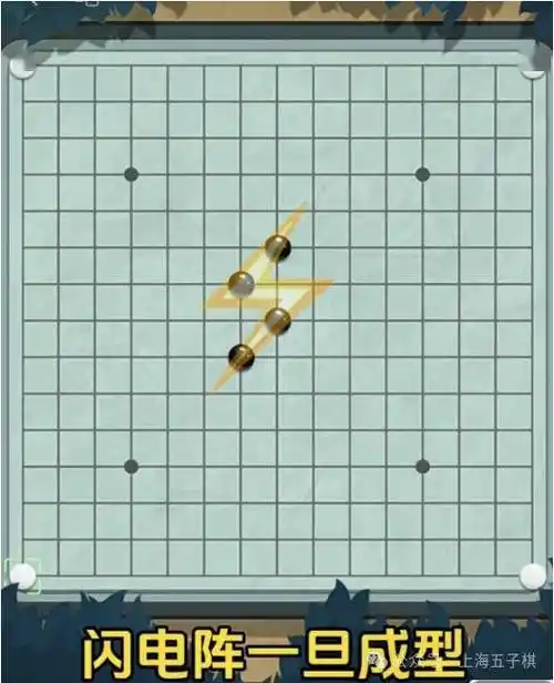 【破解大众五子棋网络阵法-4】大破"闪电阵"_黑棋_白棋_小白