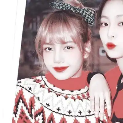 lisa和jennie闺蜜头像两人高冷