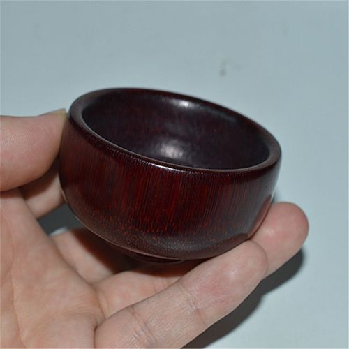 树脂工艺仿西角小碗摆件披毛犀牛角竹丝纹鱼籽纹文玩小摆件饰品