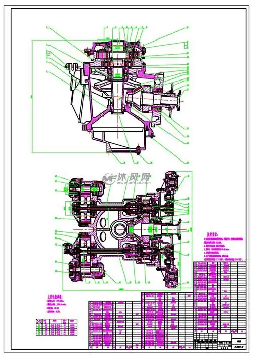 a0美洲豹直升机主减速器装配图