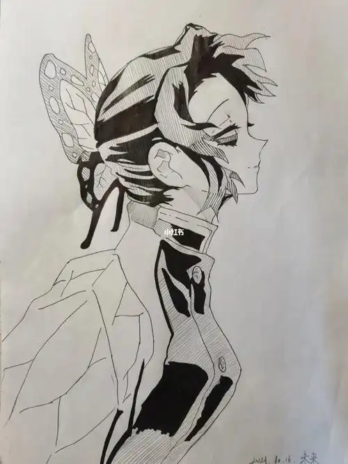 鬼灭之刃手绘蝴蝶忍