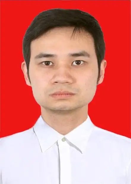 求高手帮我把相片p成1寸红底白衬衫的