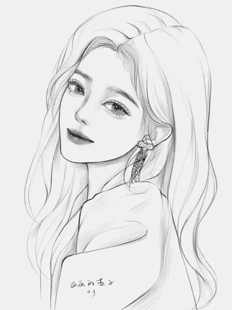 挑战画女爱豆‖鞠婧祎.画风非超写实,有轻微漫改. #画画 # - 抖音