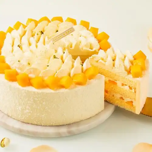 幸福西饼旗舰店1磅芒芒雪山动物奶油生日蛋糕全国新鲜生日蛋糕