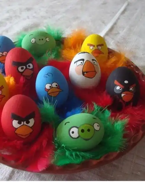 鸡蛋壳和画笔无限的创造力,鸡蛋壳的再利用