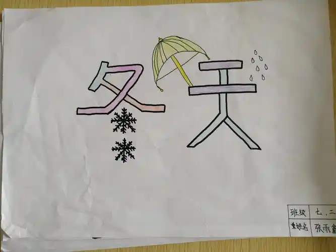 其它 2019级2班 艺术字大赛参赛作品 写美篇画画是一种习惯, 更是一种