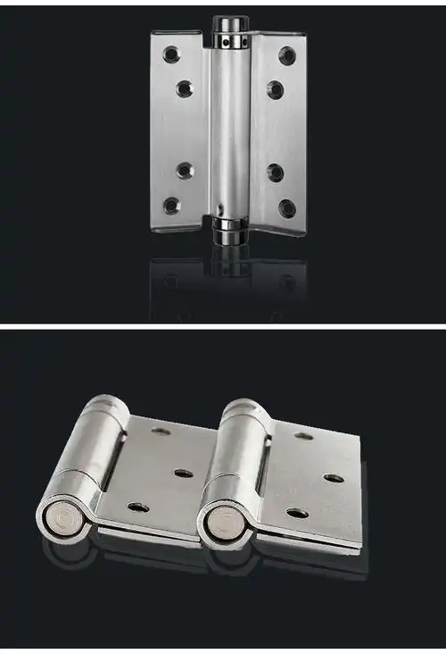 合页铰链柜门阻尼自动关门器内外开双开门自由双向弹簧合页自动回弹