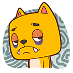 疲倦猫-不高兴