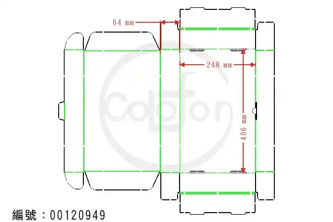 尺寸:406*248*64mm ■楞纸盒 ■适用:各式商品包装盒.
