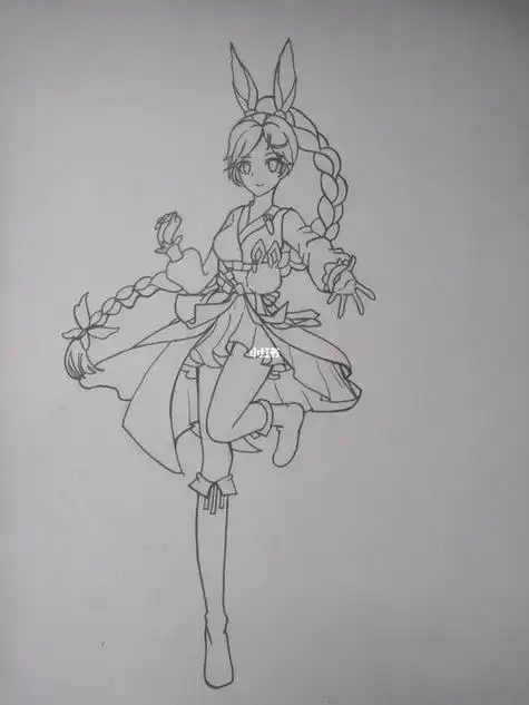 线稿】_小舞_手绘_线稿_兴趣爱好_绘画斗罗大陆q版小舞_小舞_斗罗大陆