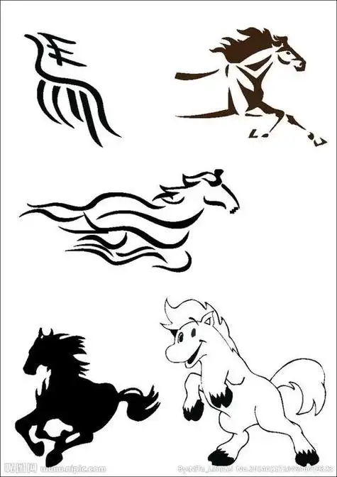 简笔画马图片 简笔画马图片大全大图