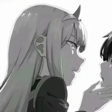 高冷邪魅动漫情侣头像高清高冷邪魅的黑白情头动漫两张分开