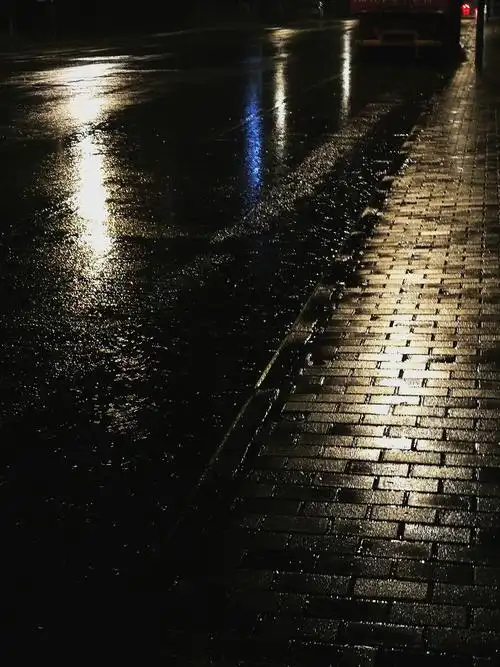 下雨天的路边总有点不一样