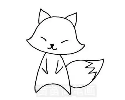 图片大全教程狐狸最最最简单的简笔画怎么画动物园里呆萌的小狐狸简