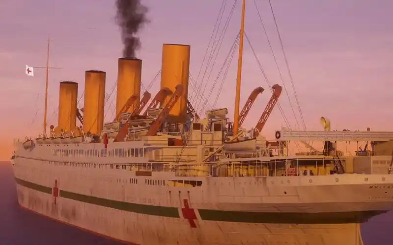 不列颠尼克号hmhs britannic 船外视角自由预览 (不列颠尼克号:地中海