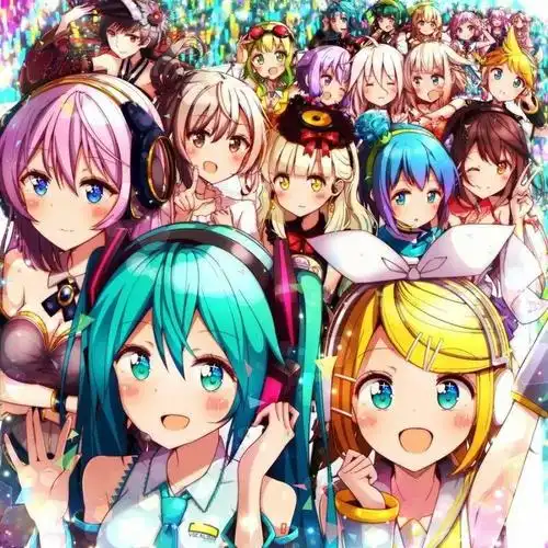 虚拟歌姬全家合照7870230779237078