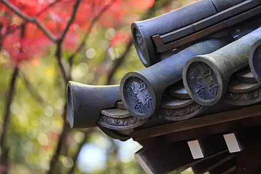 日本,寺庙,建筑,屋顶,屋檐,特写