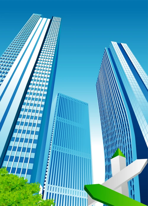 城市建筑高清背景