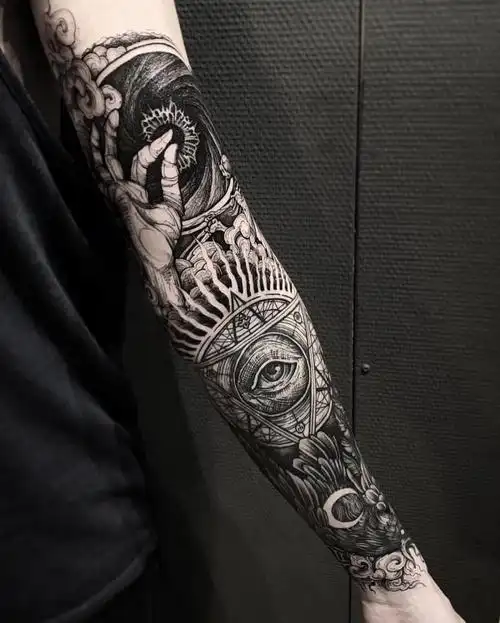 治愈系暗黑风格纹身素材