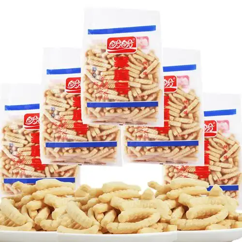 盼盼家庭号虾条110g*5袋膨化零食组合好吃的实惠装组合包邮