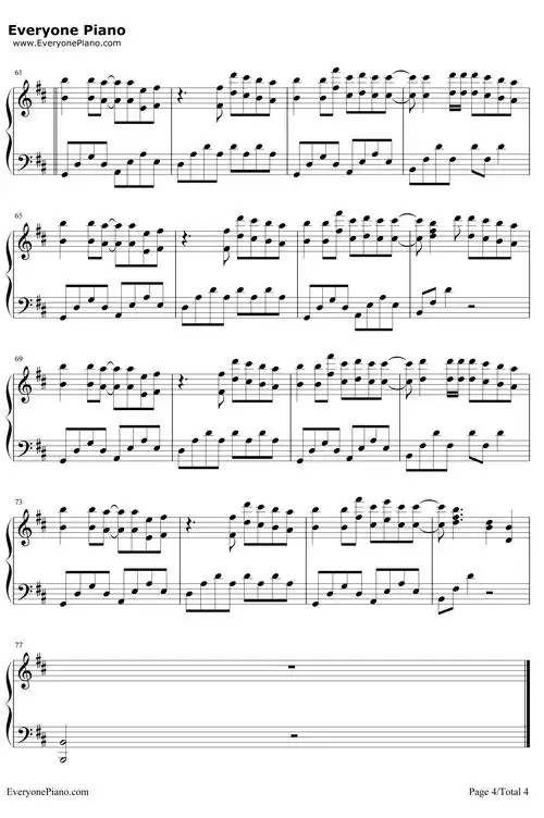 sakura tears钢琴谱-snigellin4