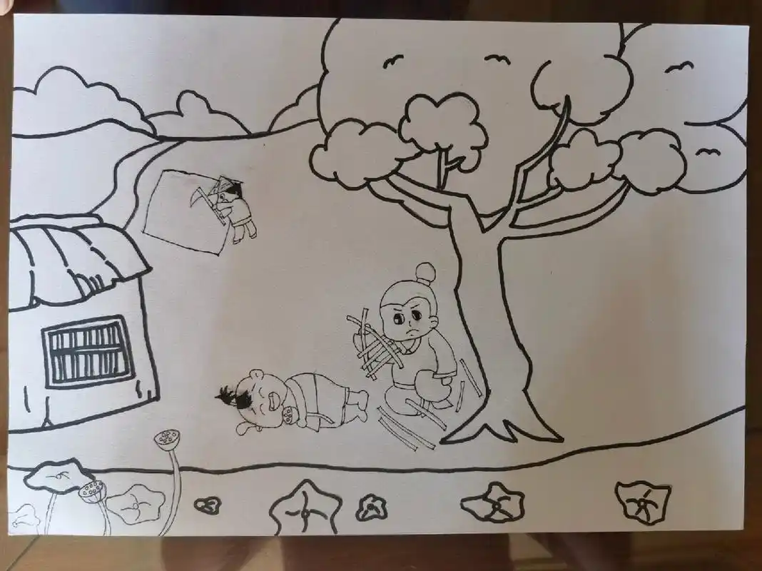 四年级古诗配画 清平乐村居