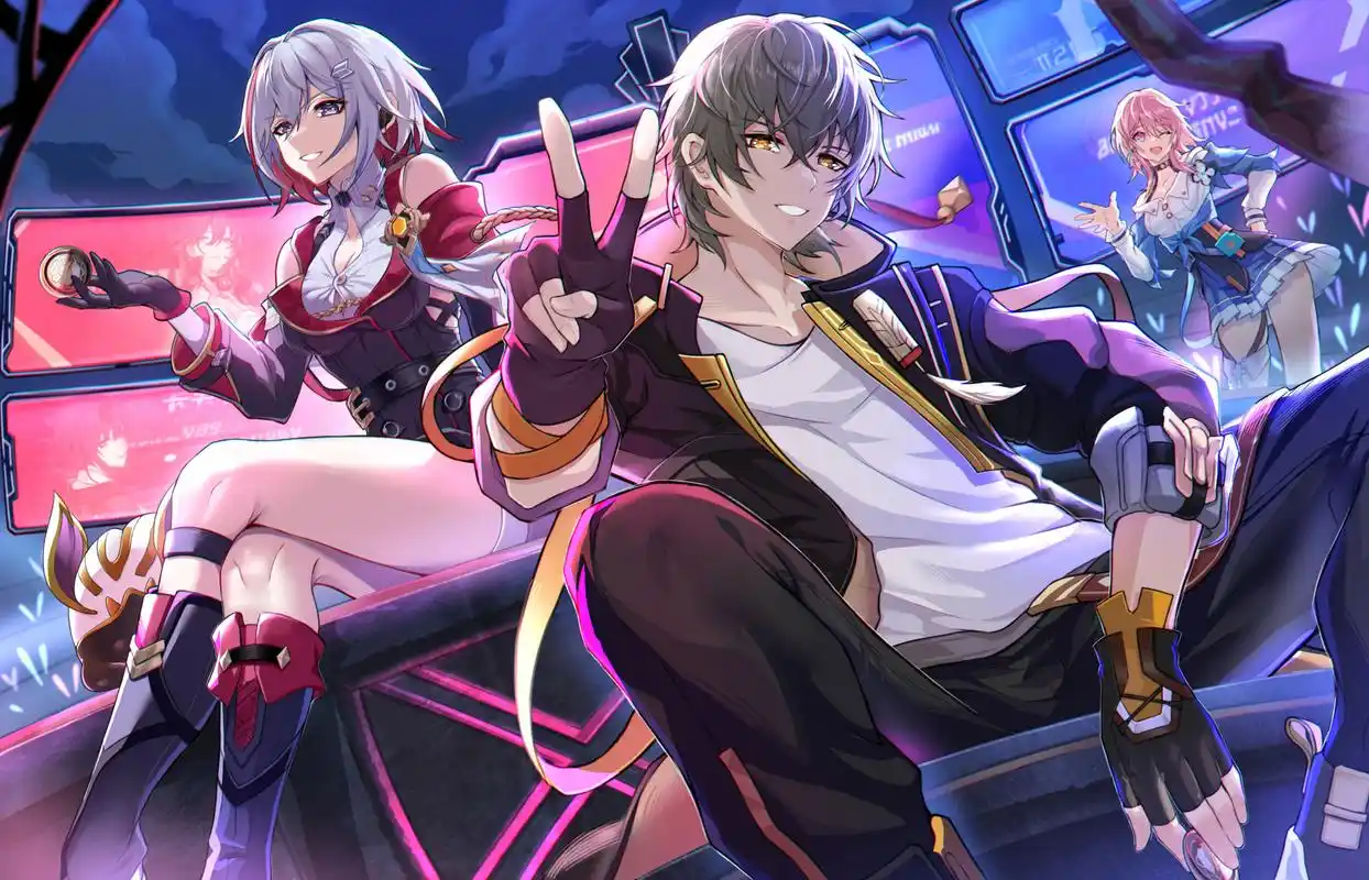 《崩坏:星穹铁道》同人图《以太冠军组合》,图源:pixiv@cj不怕吃辣.