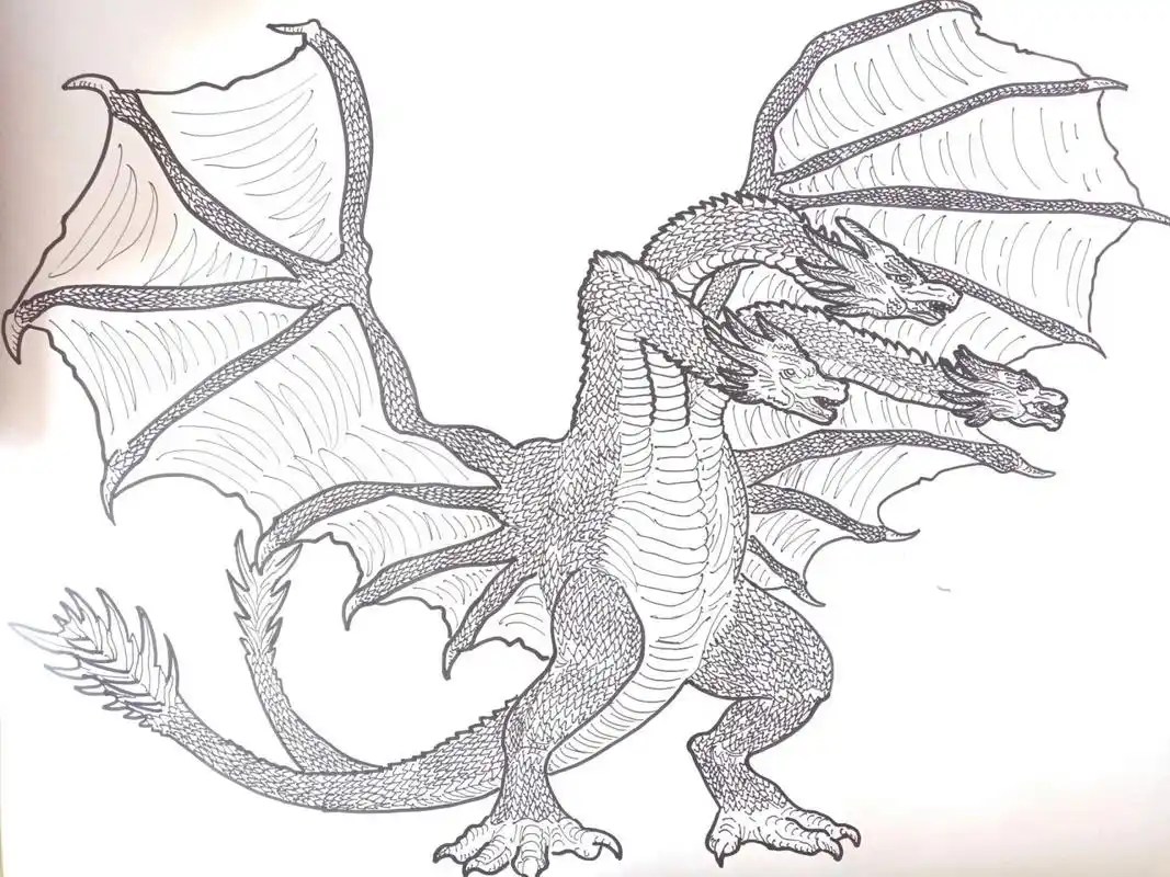 哥斯拉系列怪兽三巨头完成啦 因为不喜欢凯撒基多拉的造型,就用好莱坞