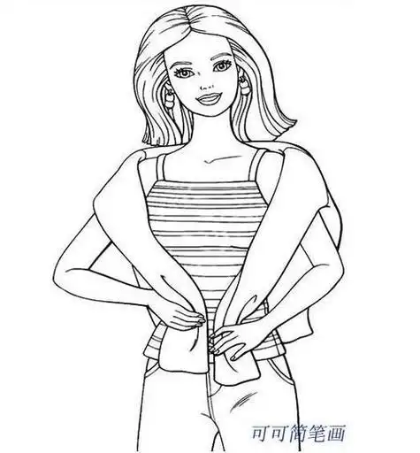 人物简笔画图片大全简笔画古代美女图片关于s身材简笔画古代美女画法