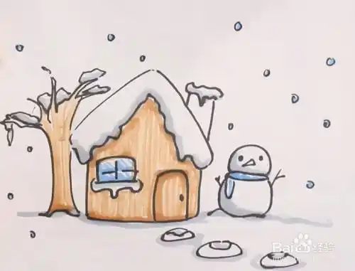 春天的雪怎么画