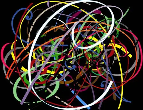 杂乱的缠绕线圈效果ps笔刷