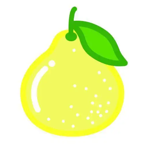 宝宝简笔画水果柚子简笔画卡通柚子