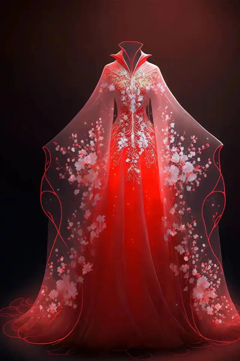 凤冠霞帔十里红妆 #国风古韵 ##古风汉服美如画 - 抖音