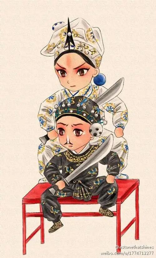 戏曲人生动漫美图