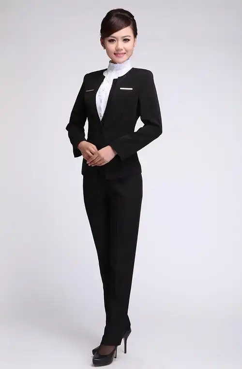 酒店前台制服秋冬装 酒店经理工作服长袖 领班制服职业套装新款