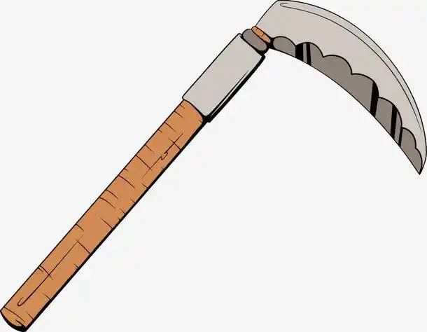 矢量手绘镰刀
