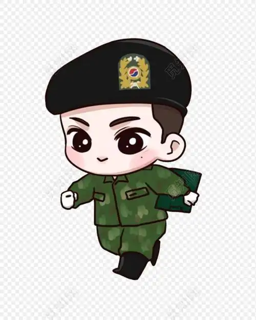 q版的军人简笔画