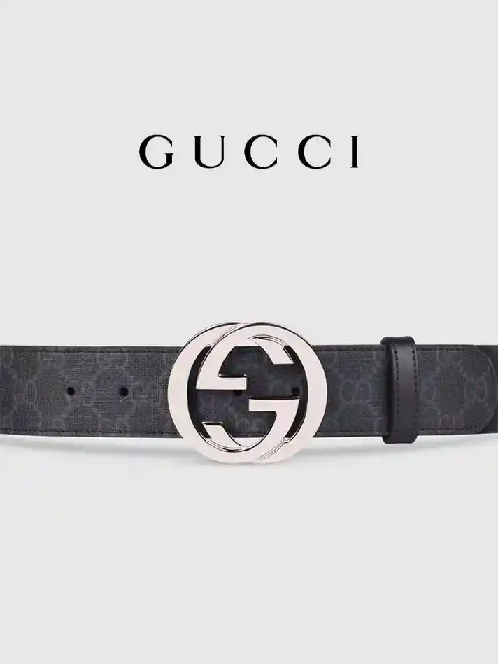 卓达皮具2023gucci古驰互扣式双g带扣真皮男士腰带一质 - 抖音