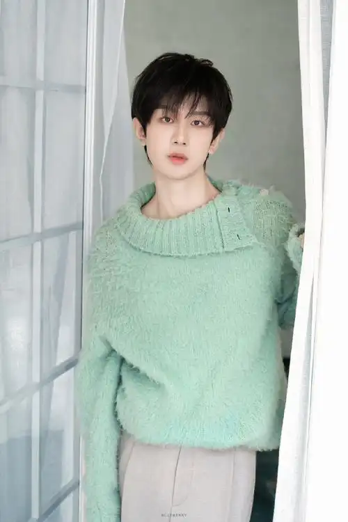 【 成毅绿色毛衣精修一组 】