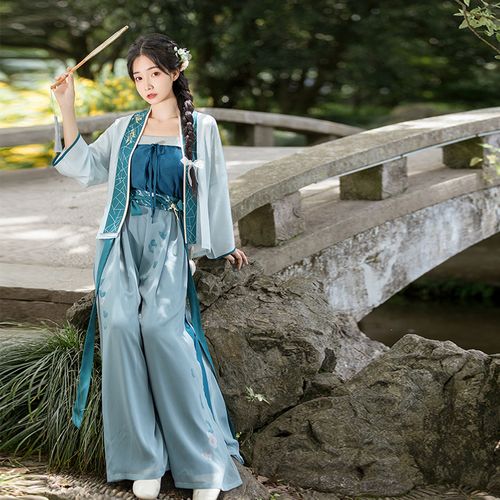 杞子金莲 清水溪汉初原创改良汉服女夏天宋制中国风上衣日常宋裤