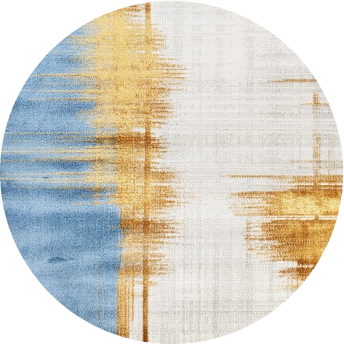 圆形地毯后现代轻奢地毯北欧简约客厅茶几毯餐厅餐桌书房椅子地垫