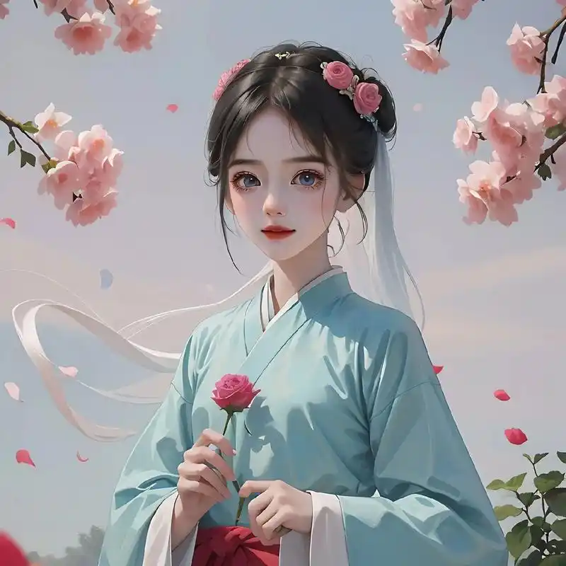 做个自由自在活泼可爱的小孩#古风头像 #图文伙 - 抖音