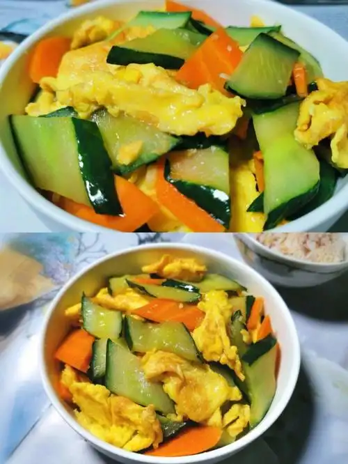 73轻盈低卡低脂青瓜炒鸡蛋